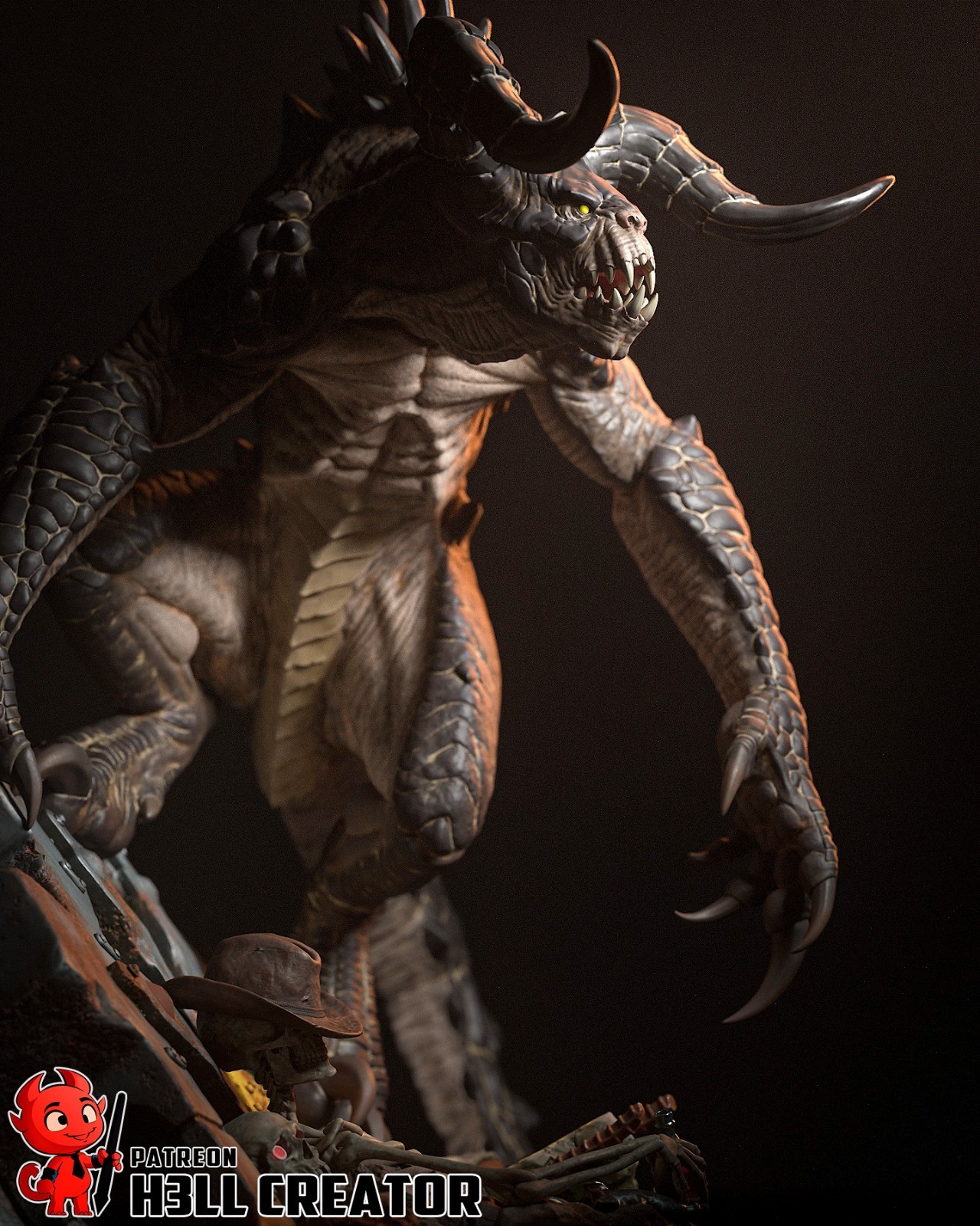 Deathclaw - Fallout 1/10 Scale Statue 3D Print Model Kit Unpainted | eBay
