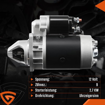 Anlasser Starter für Deutz Fahr KHD Für Motoren F3L912 F4L912 F4L913 Schaeff