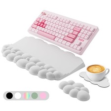 Ergonomic Wrist Rest for Keyboard and Mouse, Soft Memory Foam Cloud Keyboard Sta