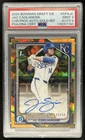 2024 Bowman Draft Sapphire Jac Caglianone Chrome Auto Refractor Gold #/50 PSA 9