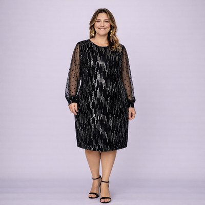 ROCKTHOSECURVES WOMENS COCKTAIL DRESS PARTY DRESS SEQUIN EVENING DRESS PLUS SIZE