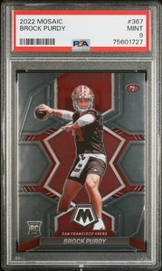 2022 Panini Mosaic Brock Purdy Rookie #367 PSA 9 San Francisco 49ers