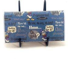 New Checkbook Cover Wallet Vinyl Check Register Protector - Disney Donald Duck