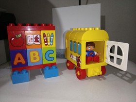 LEGO DUPLO MY FIRST BUS#10603 ABC's SCHOOL BUS RETIRED 2015 COMPLETE SET VGC