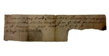 1773 Revolutionary War Era Promissory Note - Ezra Richmond Signed David Lincoln