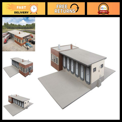 HO Scale Cross-Dock Truck Facility Model Kit - Perfect for Model Railroads & Dio