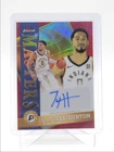 TYRESE HALIBURTON 2025-26 TOPPS FINEST MASTERS RED REFRACTOR AUTO 1/5 Q3464