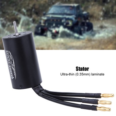 RC Part 3660 3300KV Classic Internal Turn 4 Pole 3.175mm Schwarz Nicht Indu CU
