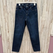 Jcrew Dark Wash  03 Slim Jeans Straight High Rise Womens Size 28 Tall