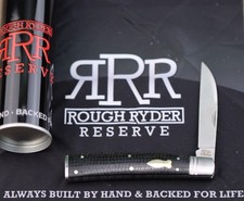 ROUGH RYDER RESERVE WHISKEY BENT POCKET KNIFE BLACK MICARTA D2 TOOL STEEL RRR045