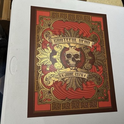 Grateful Dead June 1976 Poster 16x20” Limited Numbered Jerry