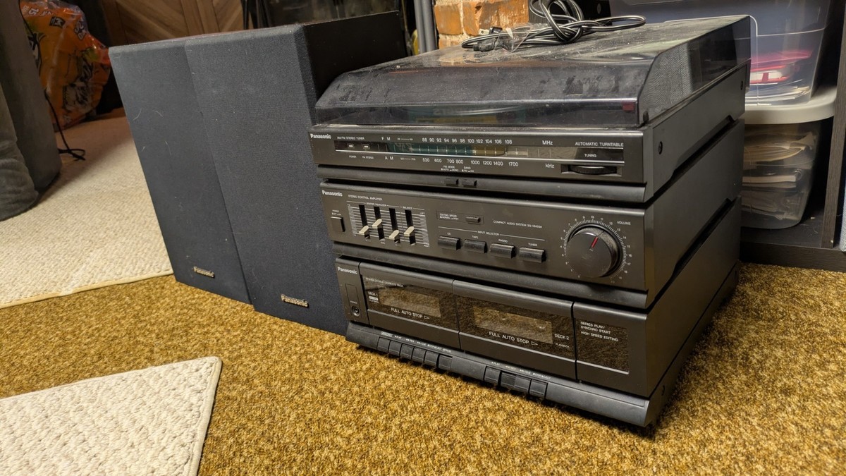 Vintage Panasonic SG-HM09 Component Stereo Turntable Cassette Deck