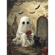 Ghost Diamond Art Kits for Adults,Diamond Painting Beginner 5D B19371