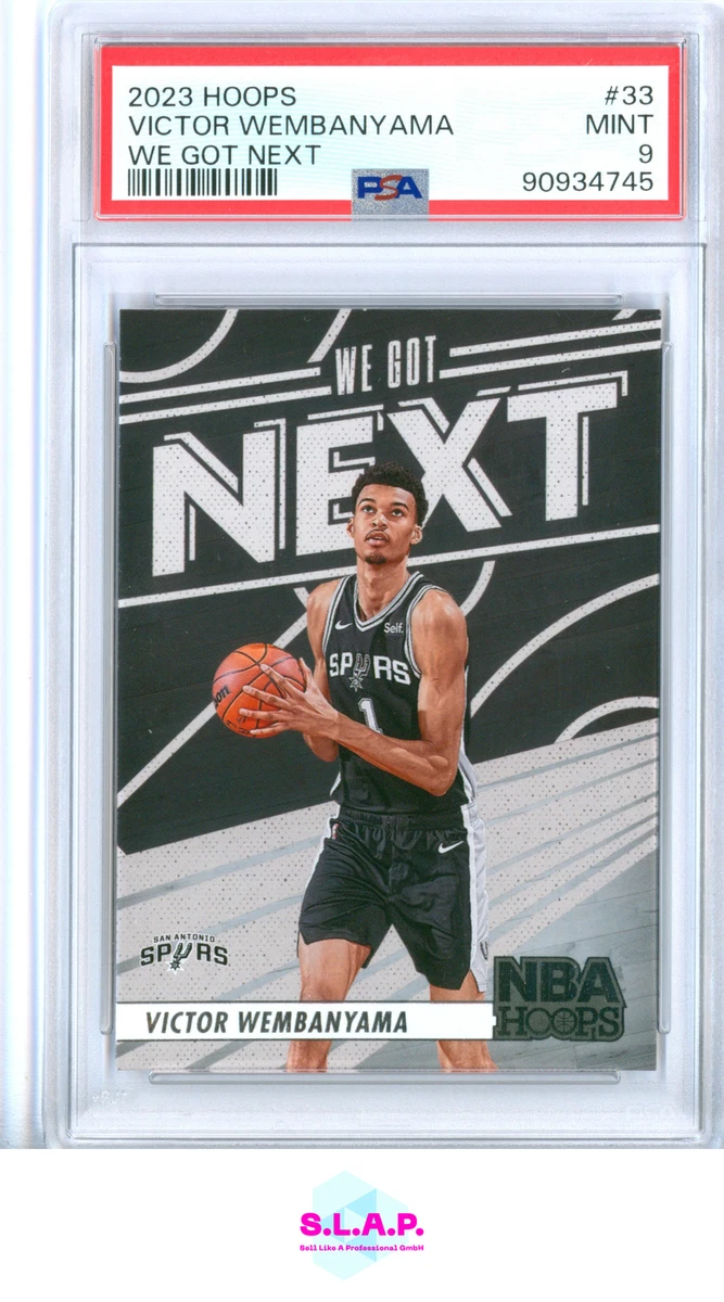 VICTOR WEMBANYAMA PANINI NBA HOOPS WE GOT NEXT 2023 33 PSA 9