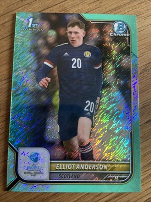 2022-23 Bowman Chrome Under21 Championship Schottland Elliot Anderson /125