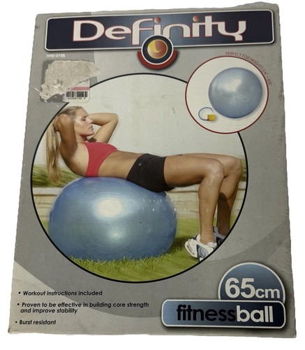 DEFINITY #HHE-010B 65cm FITNESS BALL - NEW OPEN BOX