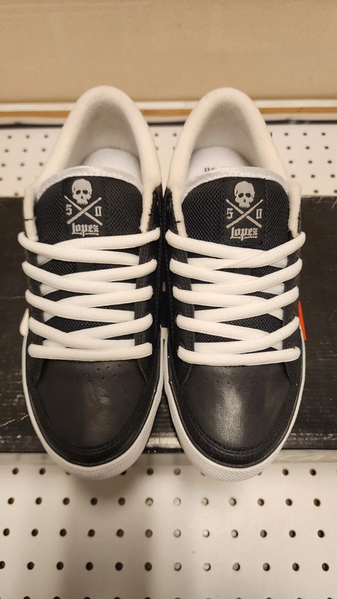 Scarpe Circa Lopez 50: Classiche Skate Shoes In Nero, Suola In Gomma E Chiusura Con Lacci. Stile E Durata Per Lo Skate O Il Tempo Libero.