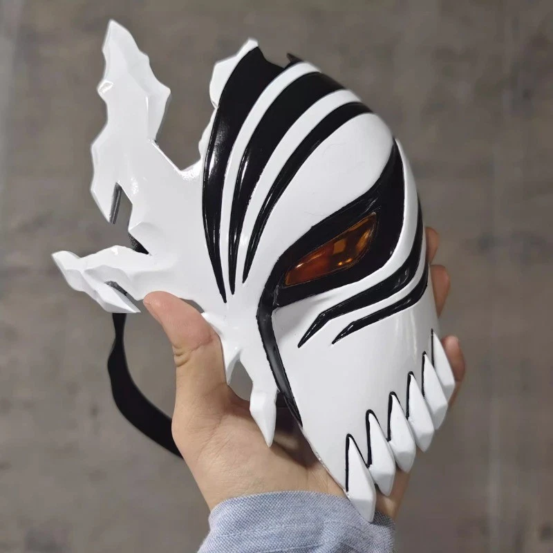 Bleach Ichigo Hollow Half - face Cosplay Mask Cosplay Prop Anime Red/Black Gift - Image 3 of 4