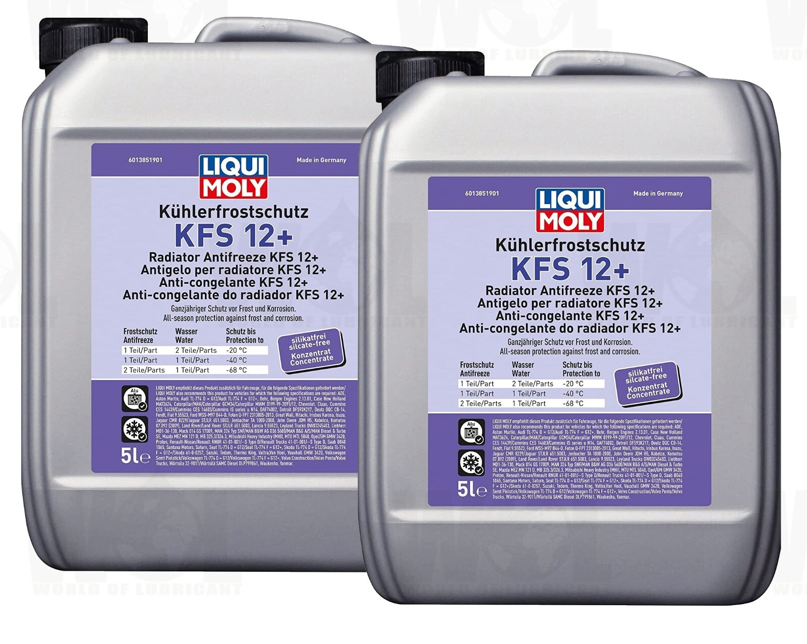LIQUI MOLY RADIATOR ANTIFREEZE ENGINE 10L KFS 12+ RED COOLANT PERFORMANCE 21146