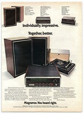 PRINT AD, 1973 Magnavox You Heard Right 70's Home Stereo Acoustic Speakers