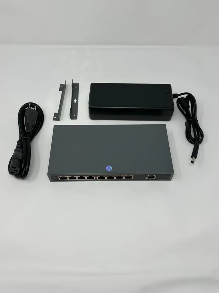 8 Port POE Switch, with Power Supply and Mounting Hardware - Image 2 of 3