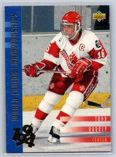 1993-94 Upper Deck #535 Todd Harvey Canada Rookie Hockey Card. rookie card picture