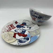 Minnie Mouse Plate And Bowl Since 1928 Disney Americana