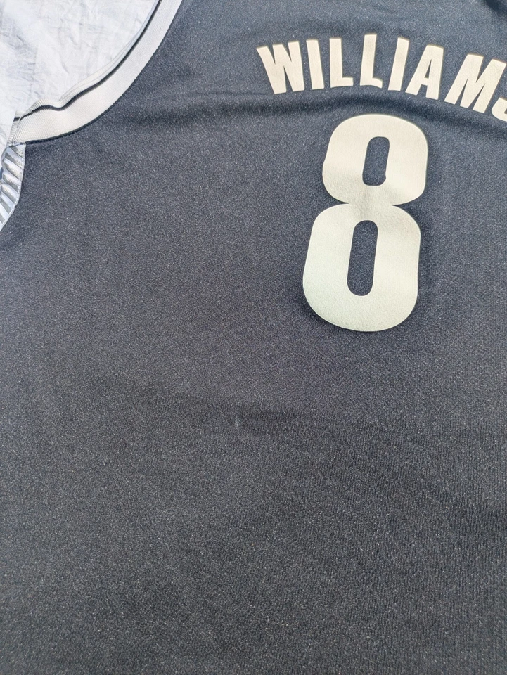 Camiseta Adidas Brooklyn Nets Deron Williams Negra #8 Juvenil Mediana 10/12 Foto 4 de 4