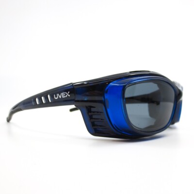 ヘレン Honeywell uvex safety glasses SW09 Z94.3-07 Blue black plastic