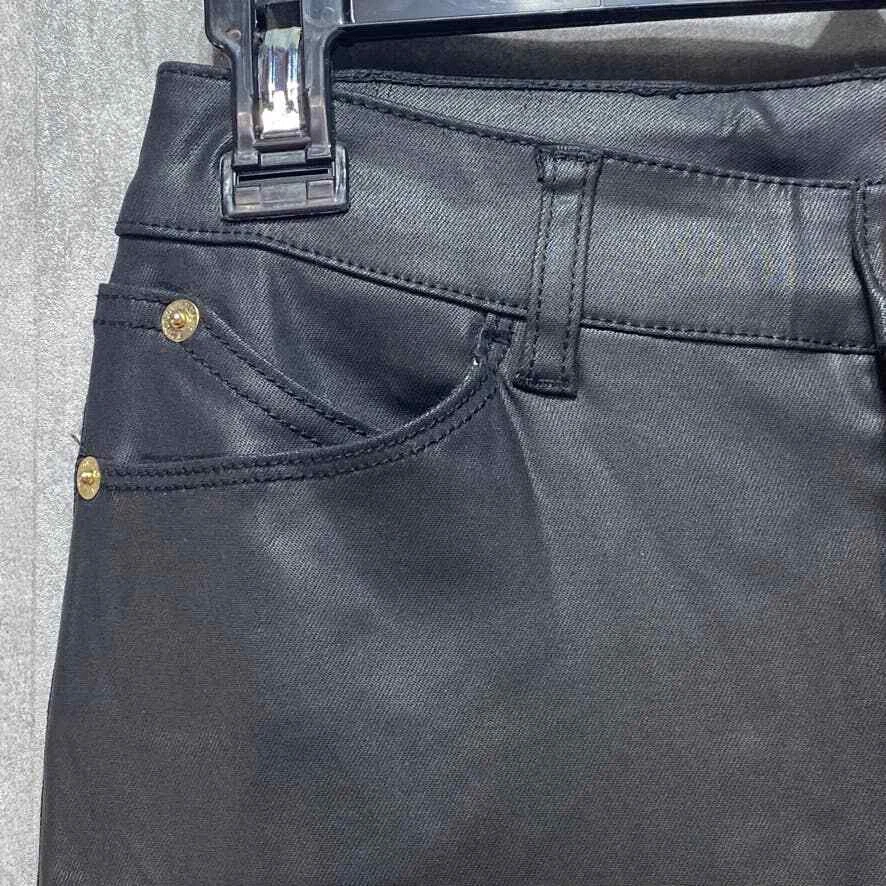 Emporio Armani Women's Black Slim-Fit Pull-On Pants SZ 29 - Image 3 of 4