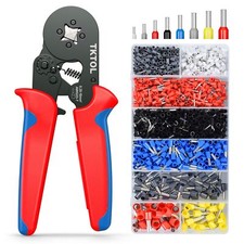 1200x Crimp Tool Bootlace Ferrule Crimper Plier Wire Terminal Connector Set Kit