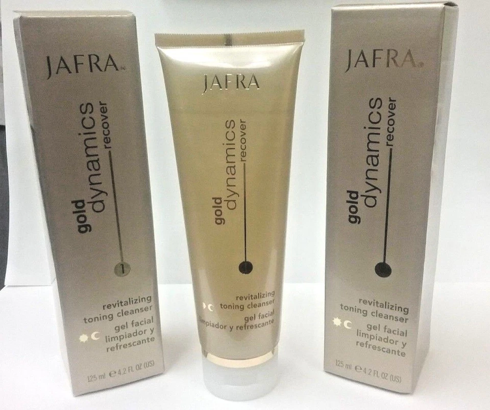 Limpiador tonificante revitalizante Jafra Gold Dynamics 4,2 oz Foto 2 de 3