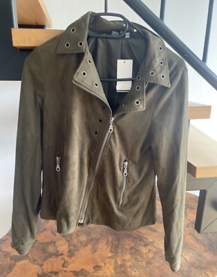 Damen Bikerjacke, XS, khaki, neu Supply & Demand Jacke