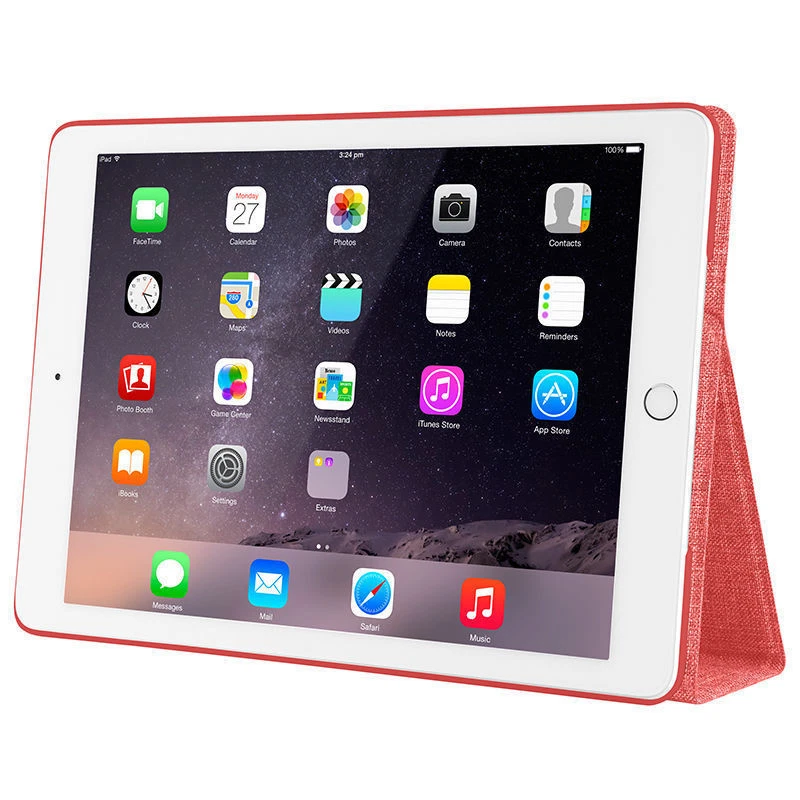 iPad Air 2 Case Cover STM Atlas Lightweight Flip Folio Protective Case Red - Image 3 of 4