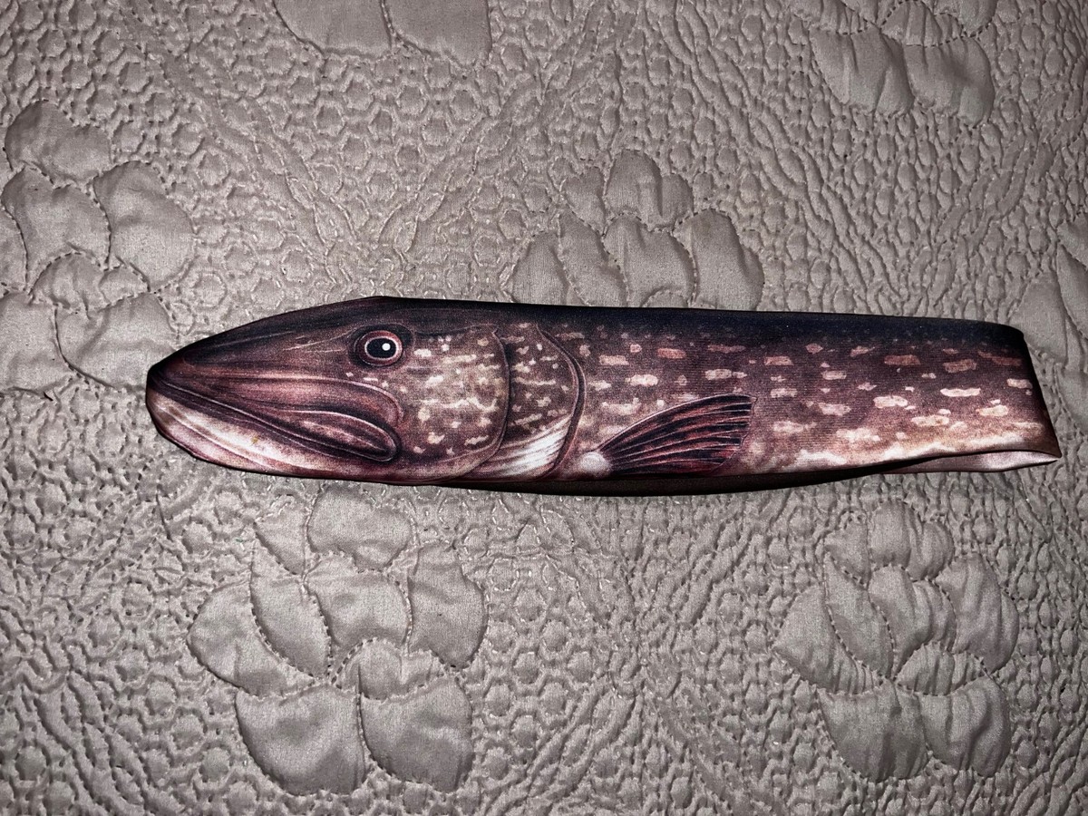 Ralph Marlin Vintage Men's Fish Necktie 1986 Novelty Fish Tie Rare