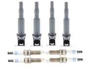 Ignition Coil & Spark Plug Iridium (4sets) OEM Bosch FOR Mini Cooper S JCW 07-12