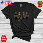 Four Cane Corso Veteran, Lovely Us Soldier Veteran Proud, Family Group T-Shirt