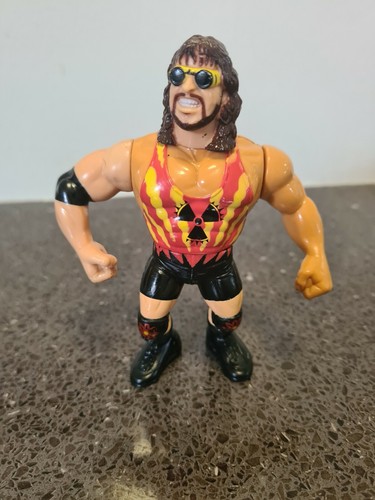 WWE WWF Hasbro Adam Bomb Series 11 Green Card Vint...