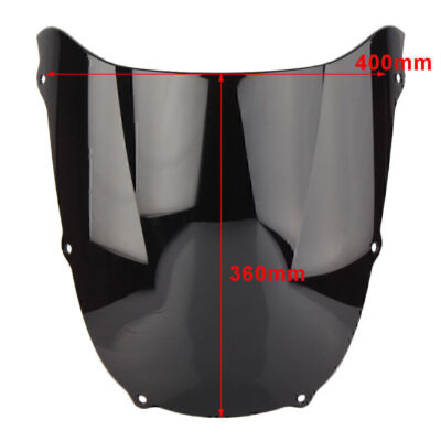 Motorrad Windschutzscheibe für Kawasaki ZX6R ZX 6R 1998-1999 Schwarz