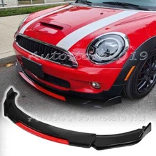 For Mini Cooper S R53 R55 R56 F56 Front Bumper Lip Splitter Spoiler Kit Glossy