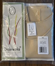 NIP Underworks Reshaper Shaper Men's Size M Econo Top Binder # 943 Nude Beige