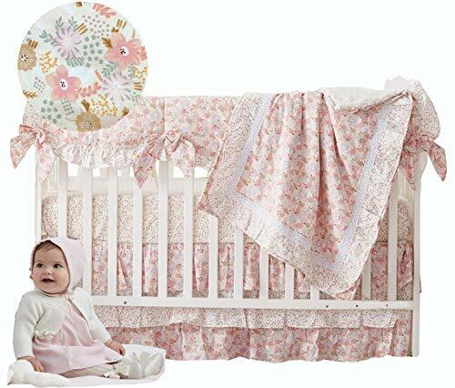 Rustic Crib Bedding Set Camo Pink Girls Nursery 4pc Woodsy Leaves Baby Bedroom For Sale Online Ebay