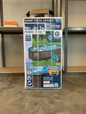 Bestway Power Steel Swim Vista Series 14' x 8'2" x 39.5" Oval Frame Above Ground