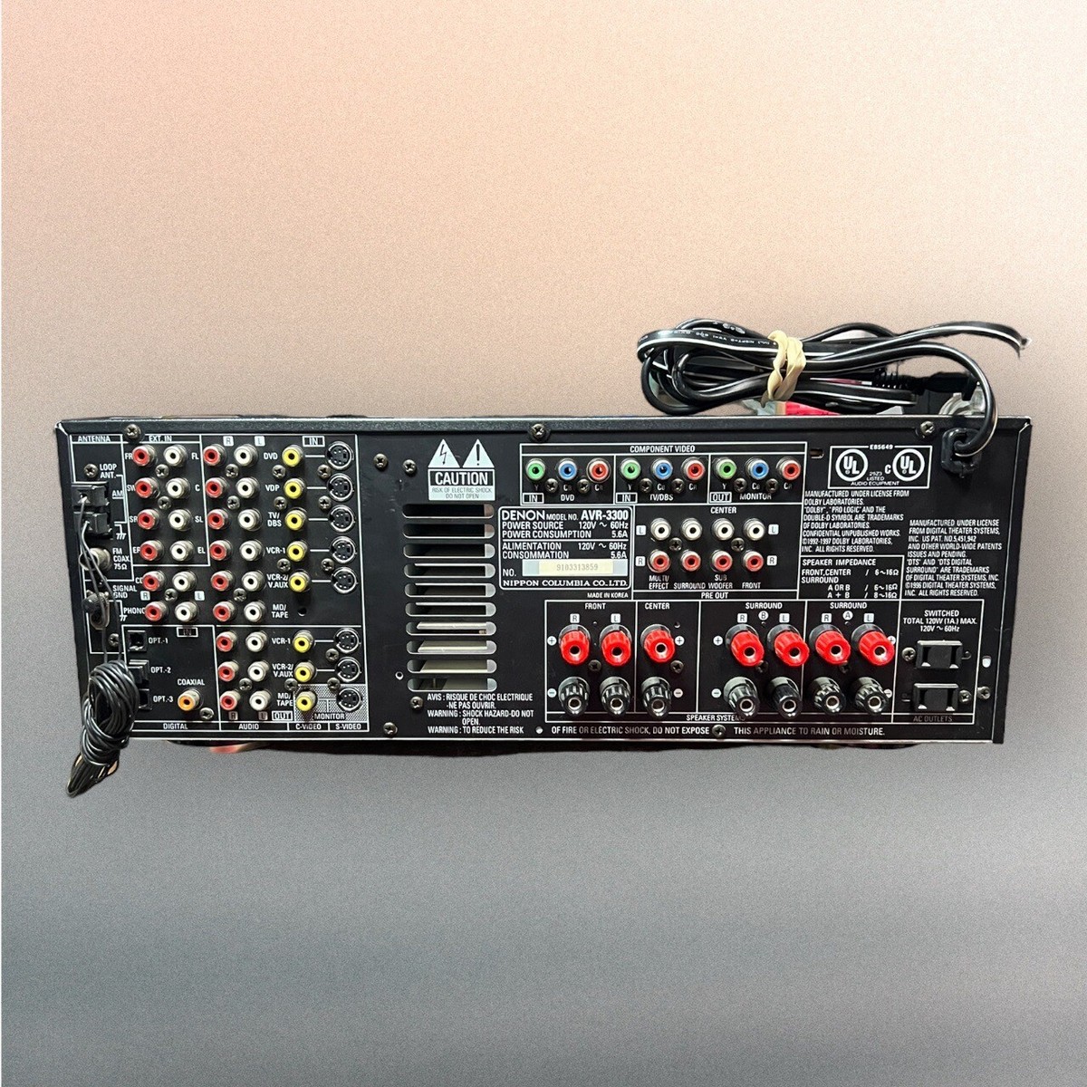 AV Receiver DENON AVR-3300 Precision Audio Component Tested. No