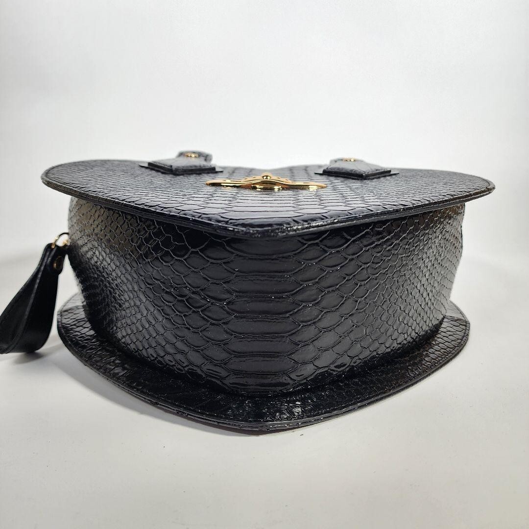 Vivienne Westwood Heart Shape Bag Enamel Orb Motif Stamping