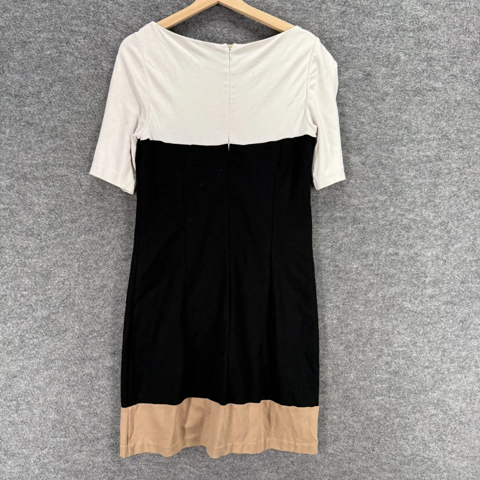 Vestido Casa Blanca Mercado Negro Mujer 10 Negro Cambio Midi Cremallera Manga Corta Foto 2 de 4
