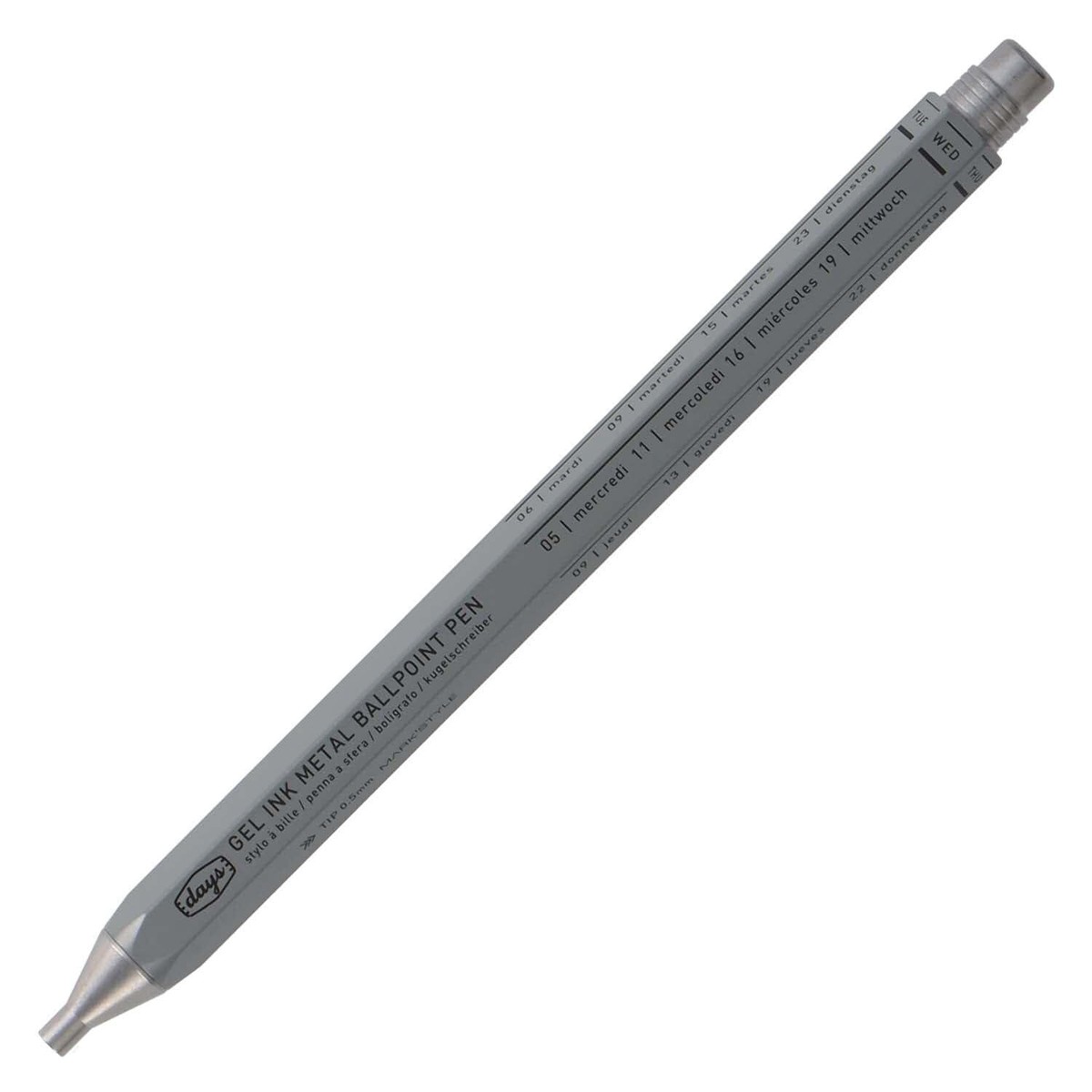 Mark's Days Gel Ink Metal Ballpoint Pen–Smooth Writing, Refillable
