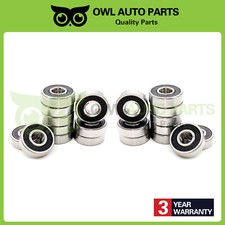 608-2RS Ball Bearing 8x22x7mm Two Rubber Sealed Chrome Skateboard 608RS 20 QTY