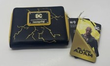 Loungefly DC Comics Black Adam cosplay-Glow in The Dark- Zip Around Wallet New