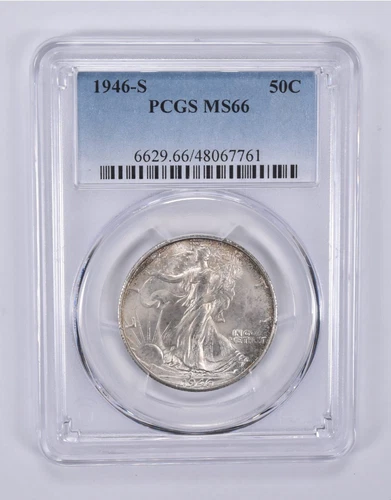 1946-S Walking Liberty Half Dollar MS66 PCGS *9204